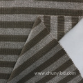 2022 high quality wholesale Stripe Pattern 2x2 Rib Knitted Fabric Polyester Cotton Spandex Mixed Fabrics For clothing